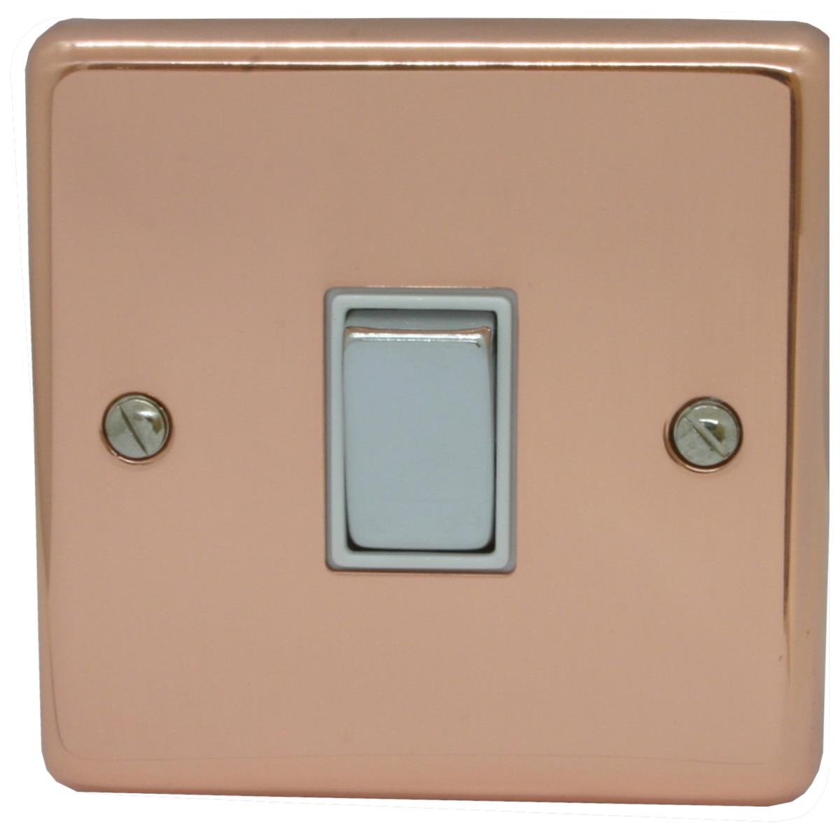 Contour Bright Copper 1 Gang 2 Way Switch