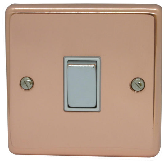 Contour Bright Copper 1 Gang 2 Way Switch