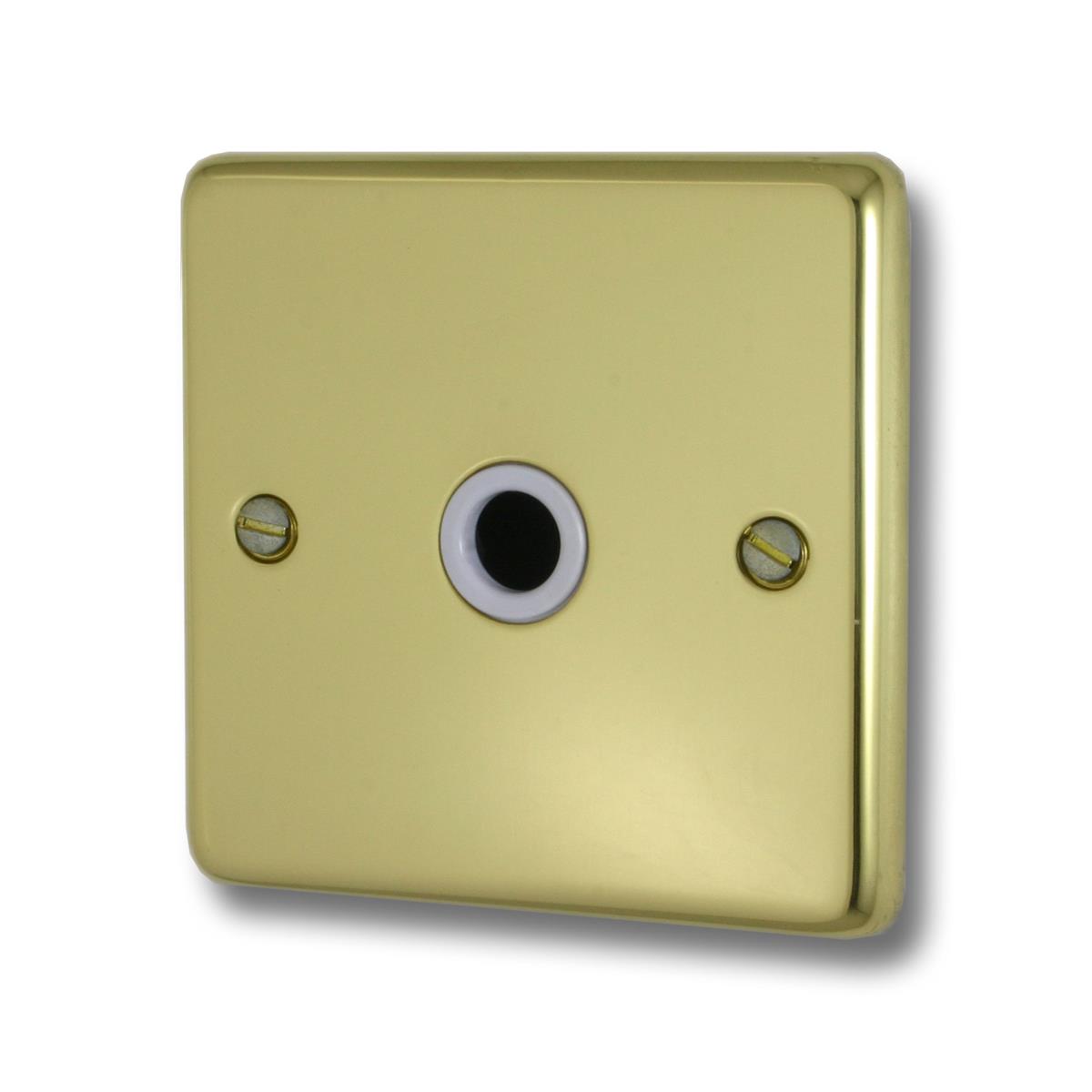 Contour Polished Brass Flex Outlet