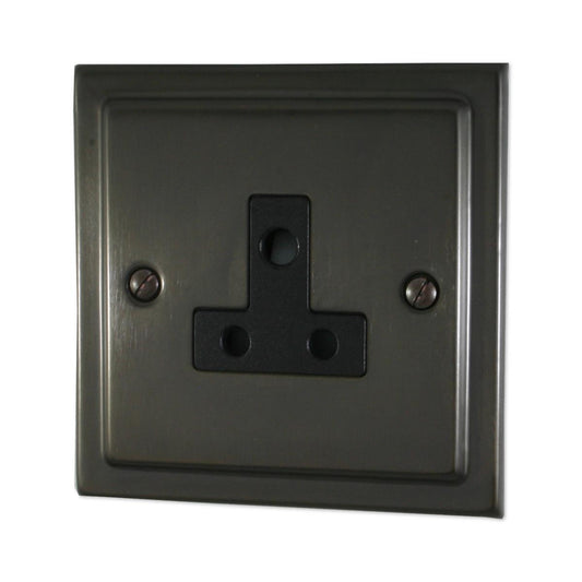 Trimline Black Bronze 5 Amp Socket