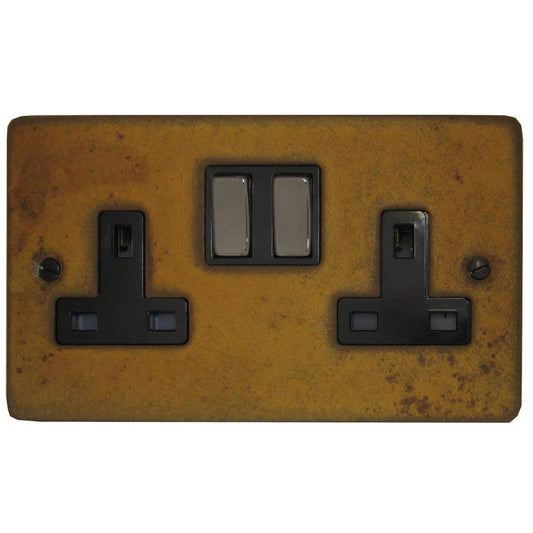 Flat Rust  2 Gang Socket