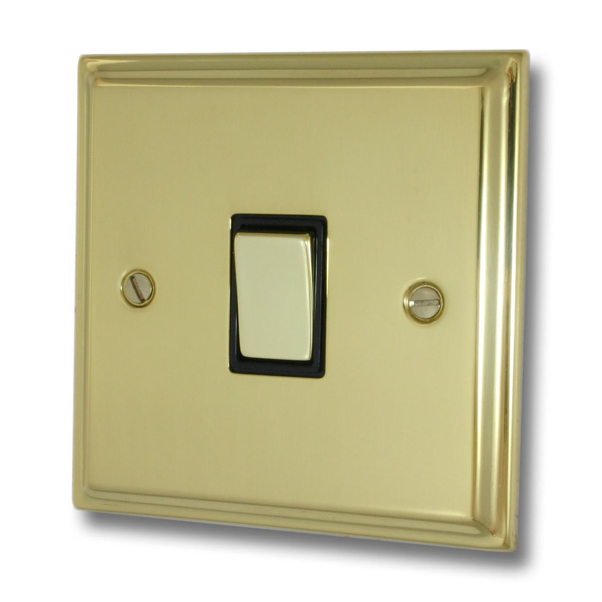 Deco Polished Brass 1 Gang Switch