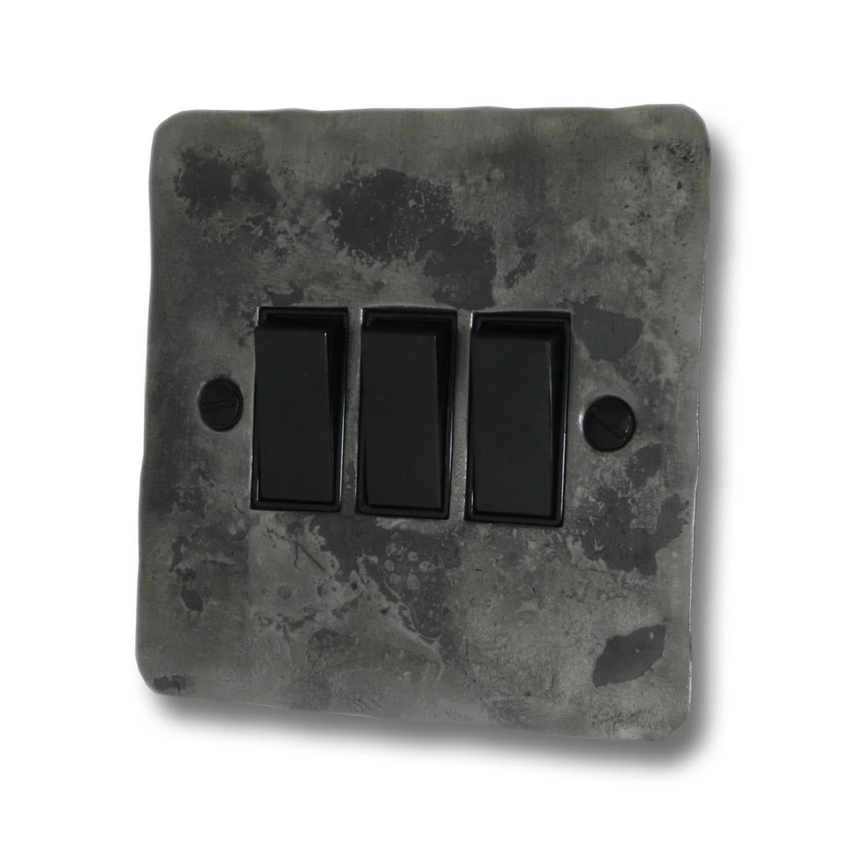 Flat Rustic 3 Gang 2 Way Switch