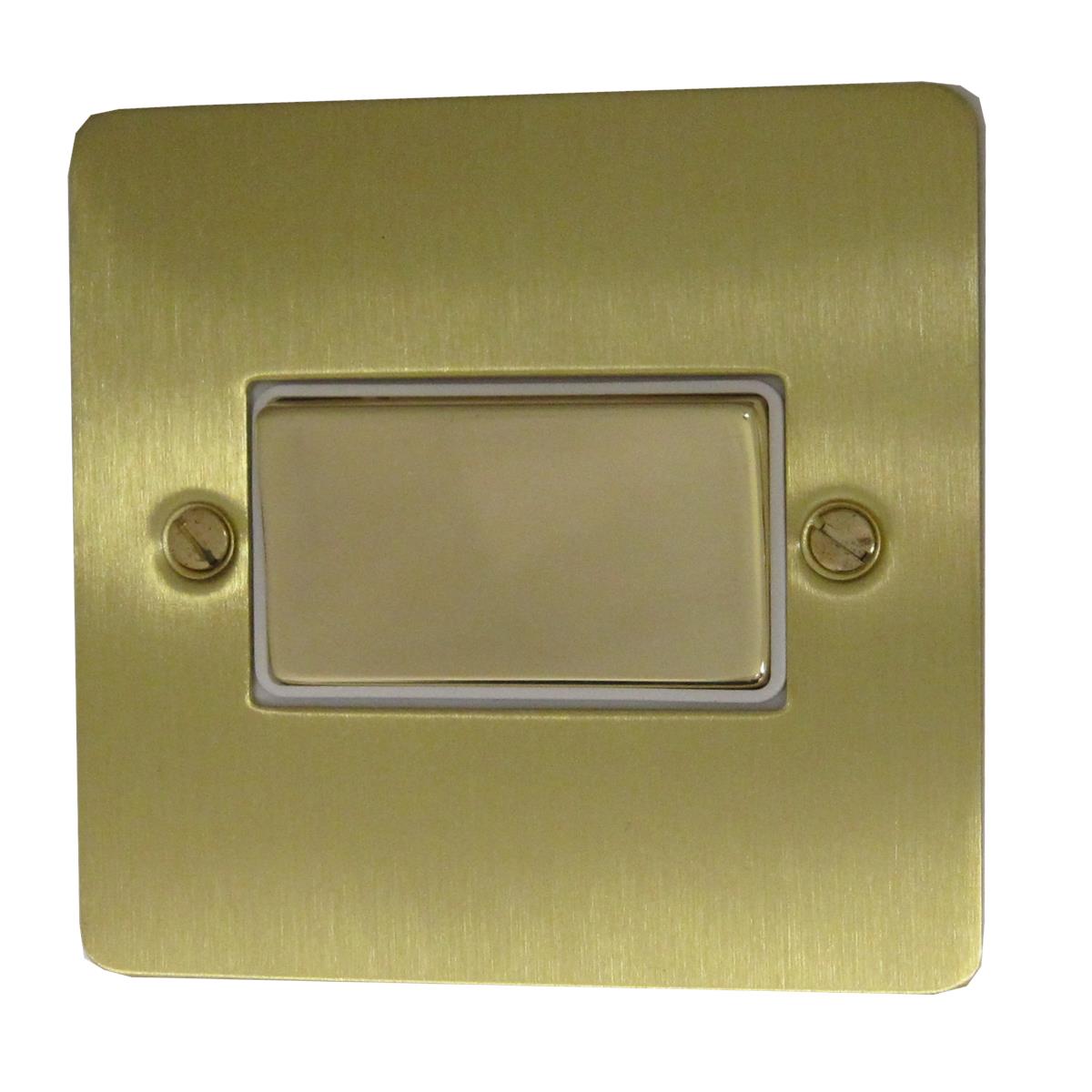 Flat Satin Brass Fan Isolator