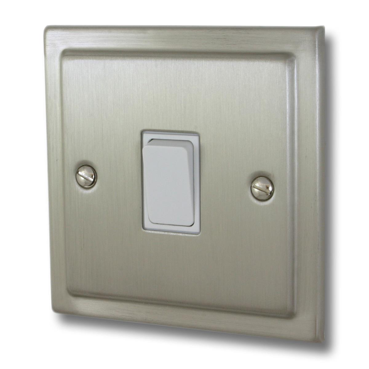 Trimline Satin Nickel 1 Gang 2 Way Switch