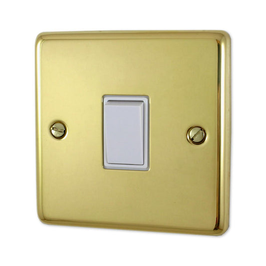 Contour Polished Brass 1 Gang 2 Way Switch