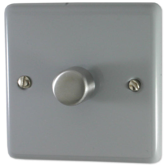 Contour Light Grey 1 Gang LED Dimmer