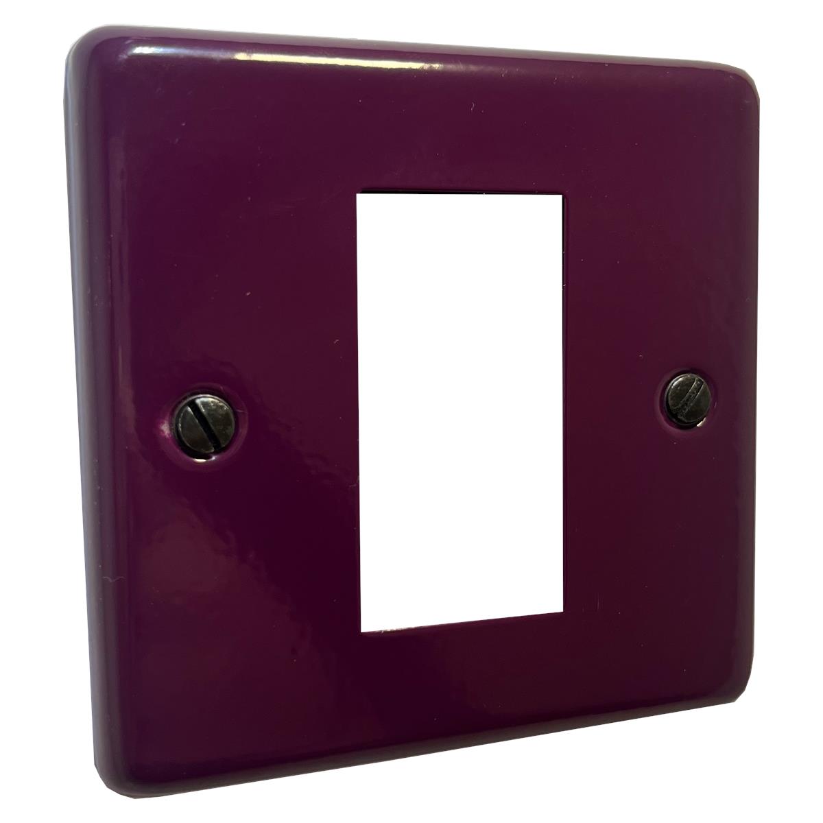 Contour Purple 1 Gang 1 Module Plate