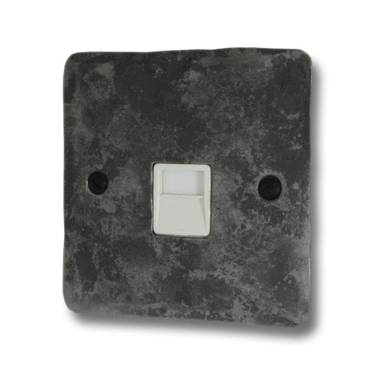 Flat Rustic Telephone Primary Socket (White Insert)