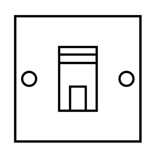 Monarch Satin Brass 1 Gang Rj45 Socket