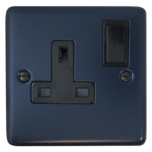 Contour Blue 1 Gang Socket