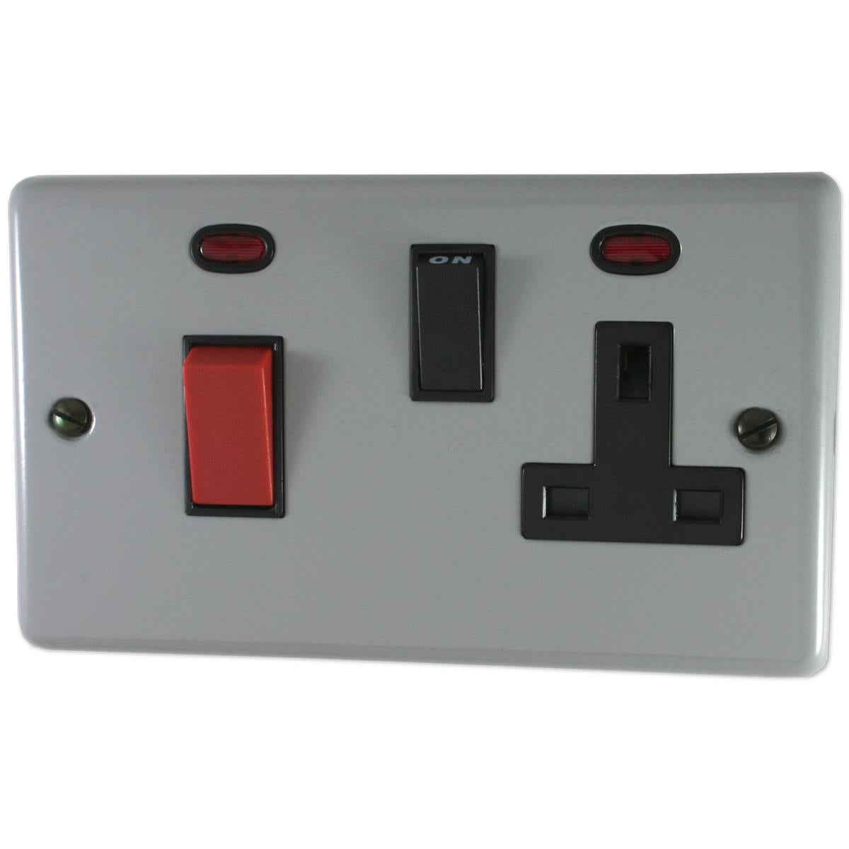 Contour Light Grey Cooker Socket