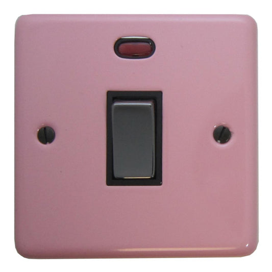 Contour Gloss Pink 20 Amp DP Switch (Black Nickel Switch)