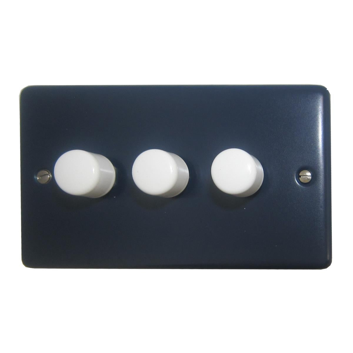 Contour Blue 3 Gang LED Dimmer