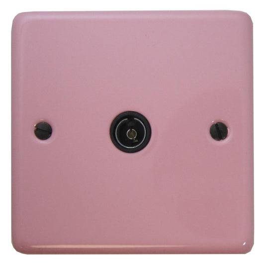 Contour Pink 1 Gang Coax Point