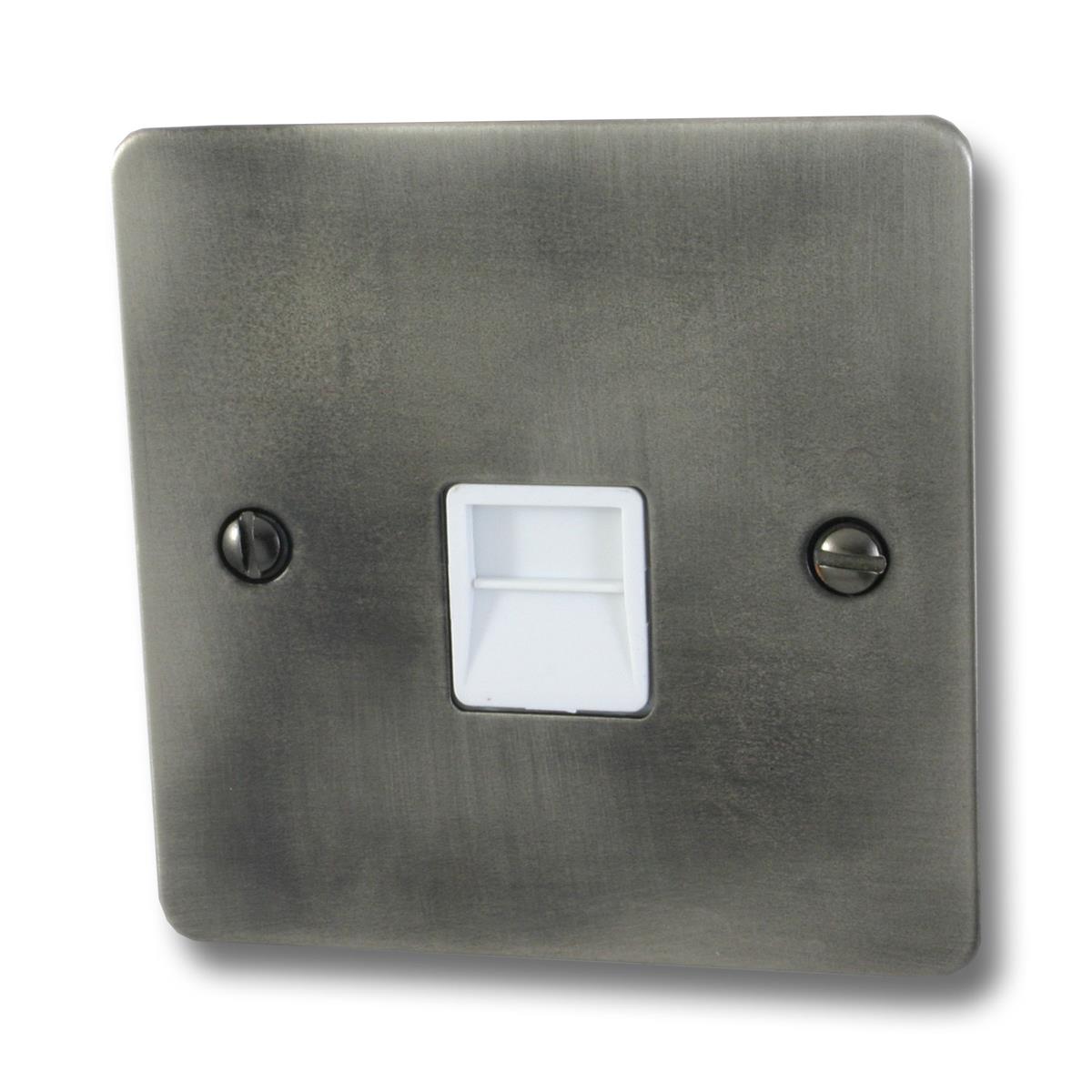 Flat Slate Effect Telephone Primary Socket (White Insert)