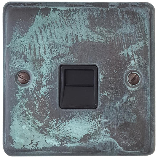 Contour Verdigris Telephone Primary Socket (Black Insert)