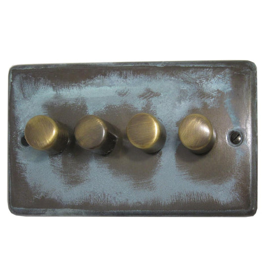 Contour Verdigris 4 Gang LED Dimmer