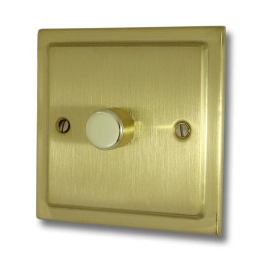 Trimline Satin Brass 1 Gang 400W Dimmer