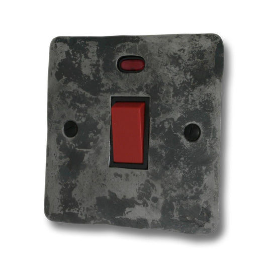 Flat Rustic 45A Dp Switch Small Plate