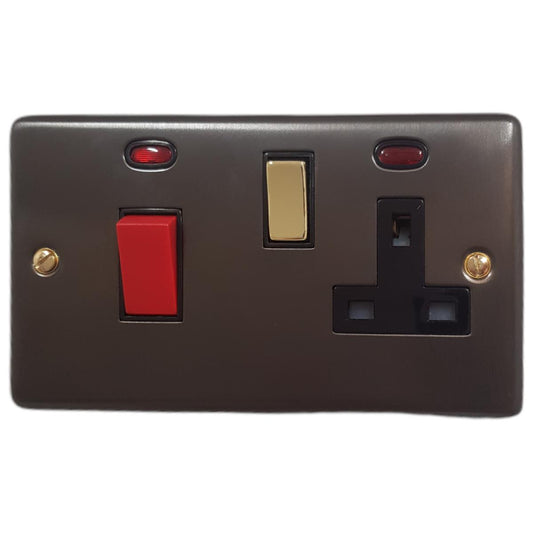 Contour Black Bronze Cooker Socket