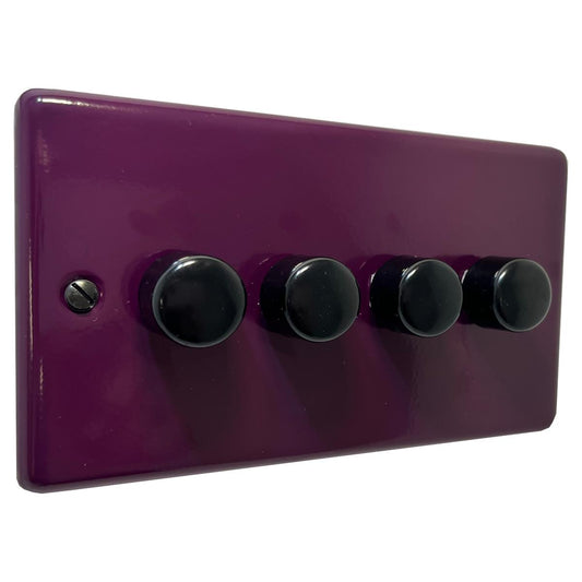 Contour Purple 4 Gang LED Dimmer