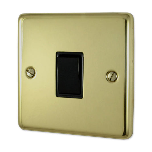 Contour Polished Brass 1 Gang 2 Way Switch