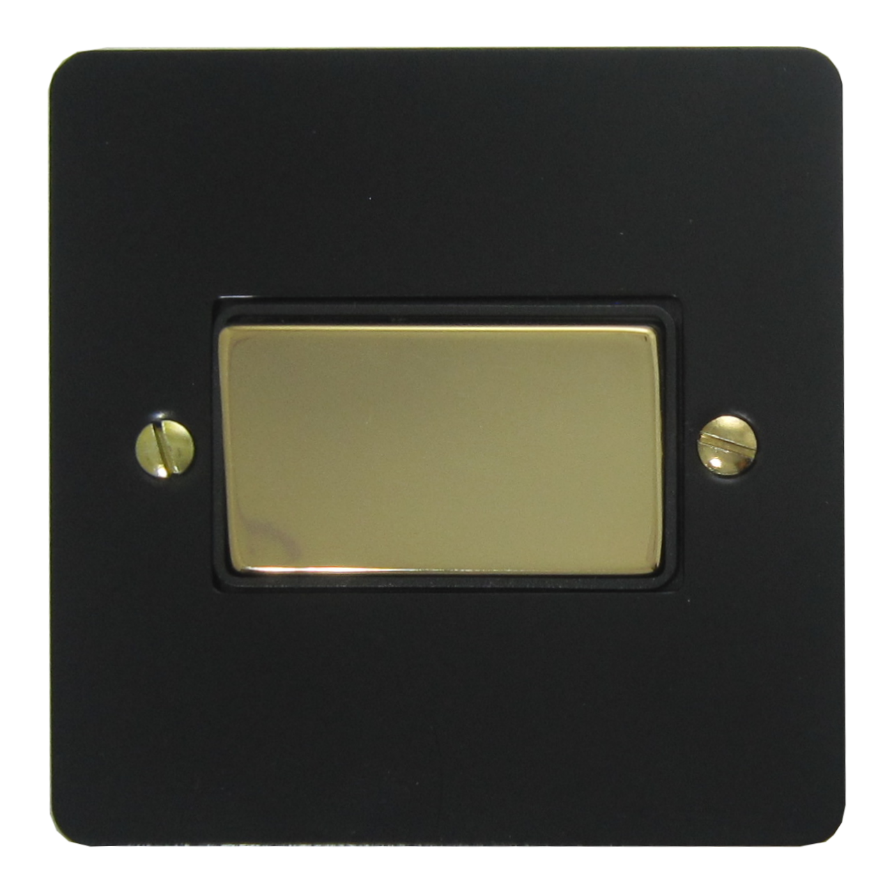 Flat Black Fan Isolator (Brass Switch)