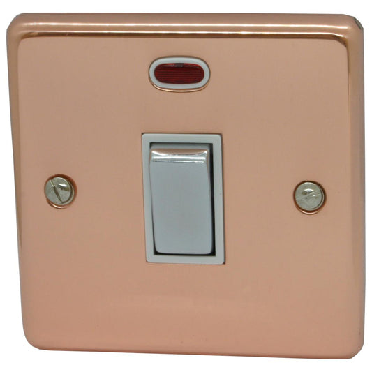 Contour Bright Copper 20A Dp Switch