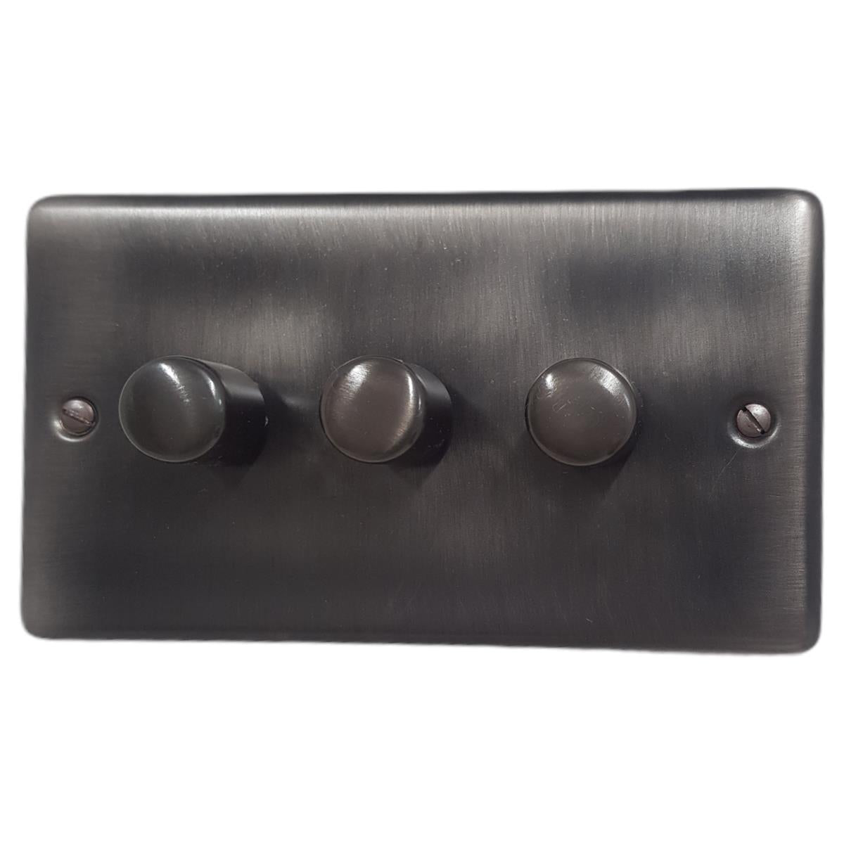 Contour Slate Effect 3 Gang Dimmer LED