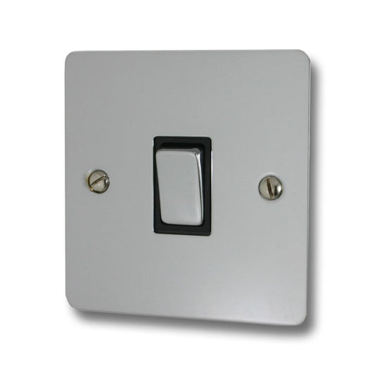 Flat Polished Chrome 1 Gang 2 Way Switch