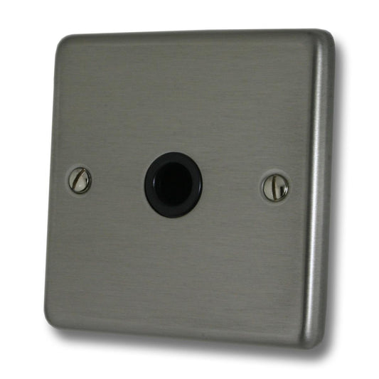 Contour Brushed Steel Flex Outlet