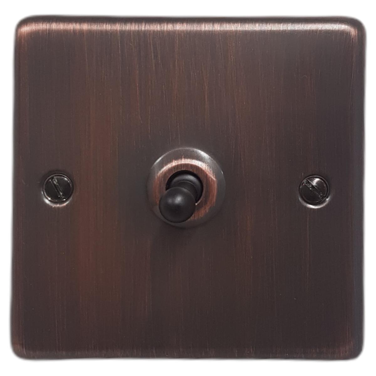 Contour Antique Copper 1 Gang Toggle Switch