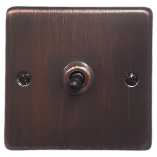 Contour Antique Copper 1 Gang Toggle Switch