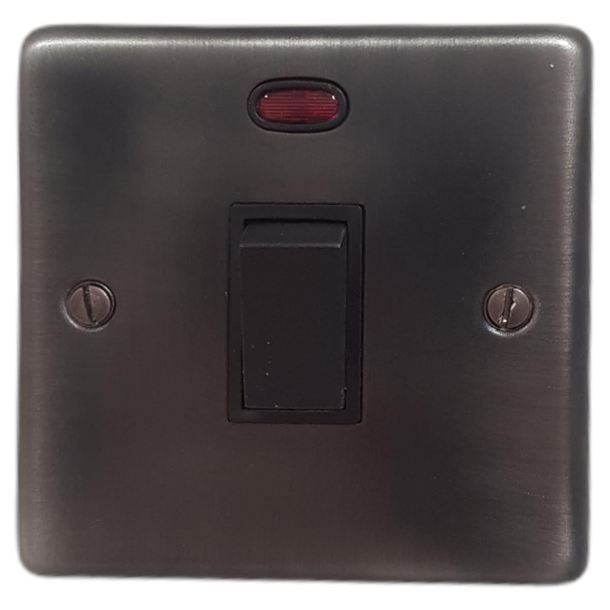 Contour Slate Effect 20A Dp Switch + Neon