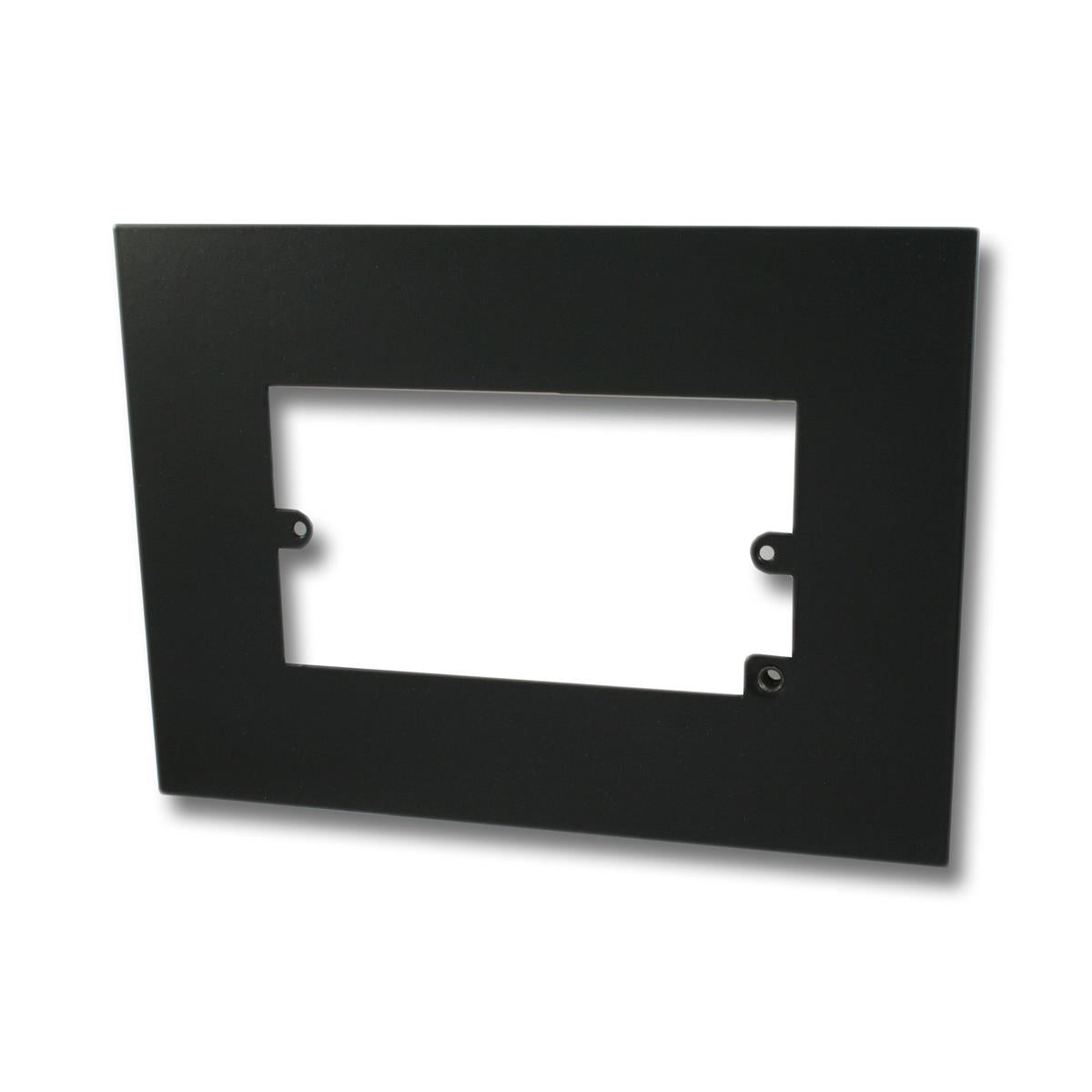 Double Flat Black Finger Plate