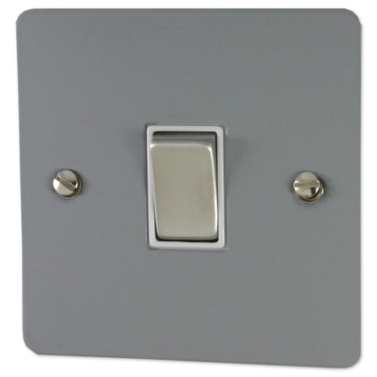 Flat Light Grey 1 Gang 2 Way Switch