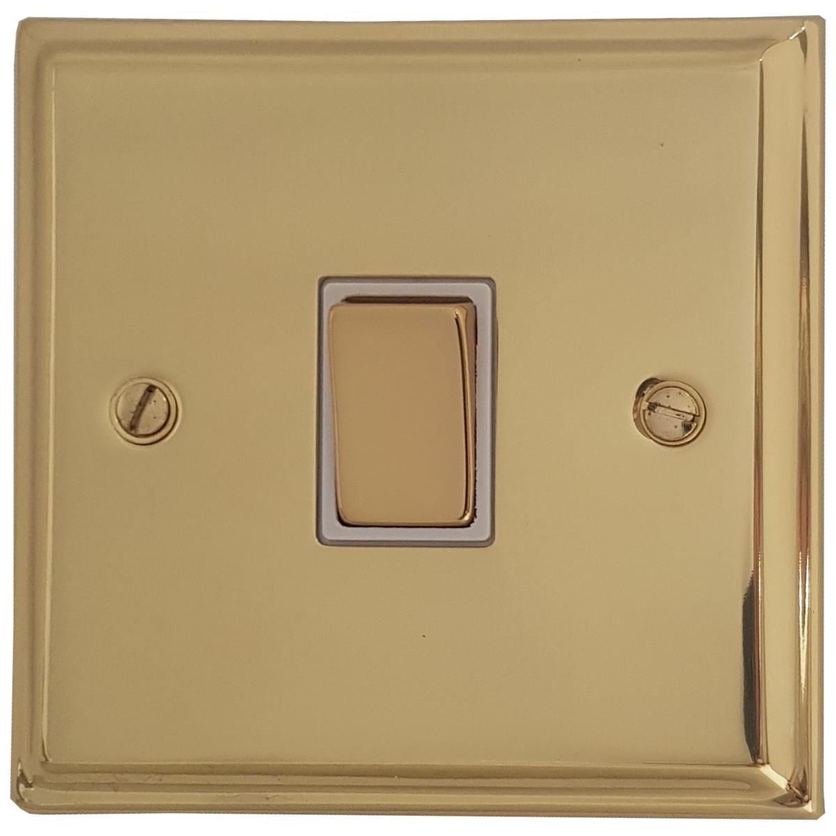 Deco Polished Brass 1 Gang Switch