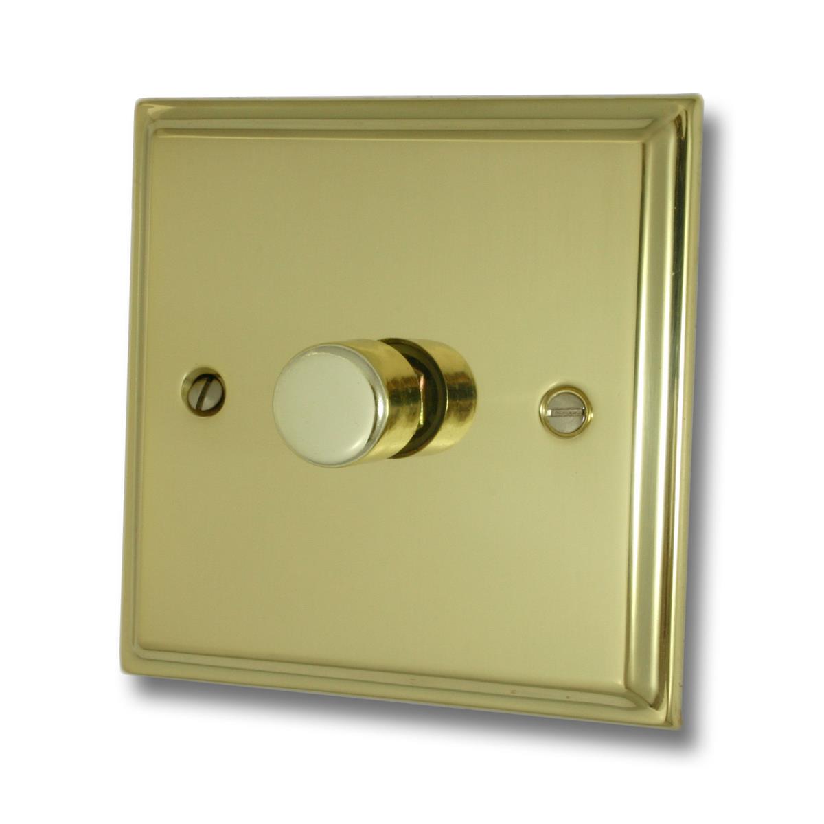 Deco Polished Brass 1 Gang Dimmer