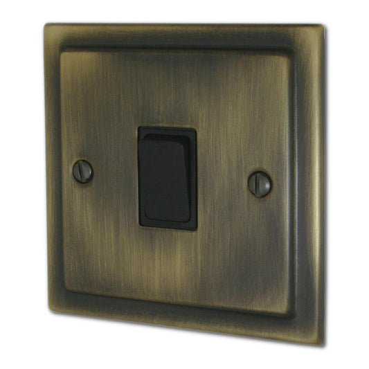 Trimline Antique Brass Intermediate Switch (Black Switch)