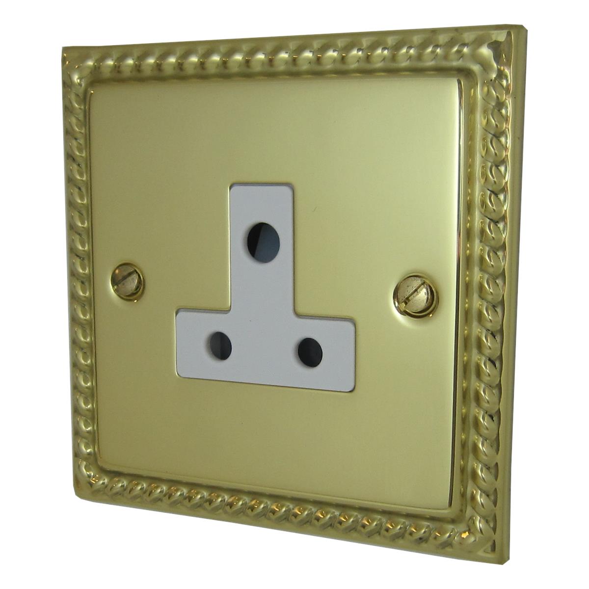 Monarch Polished Brass 5 Amp Socket