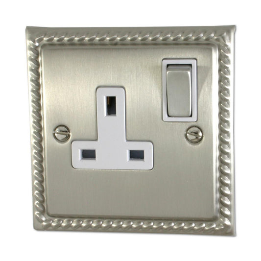 Monarch Satin Nickel 1 Gang Socket