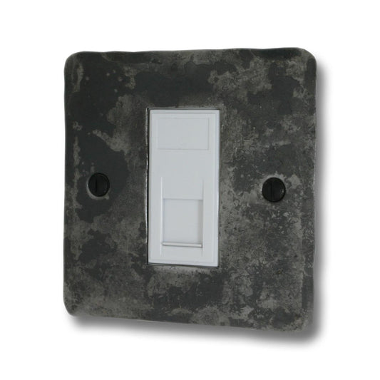 Flat Rustic 1 Gang Rj45 Socket