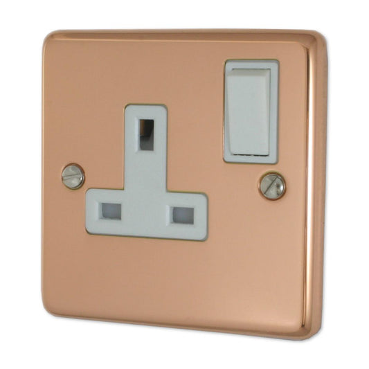 Contour Bright Copper 1 Gang Socket