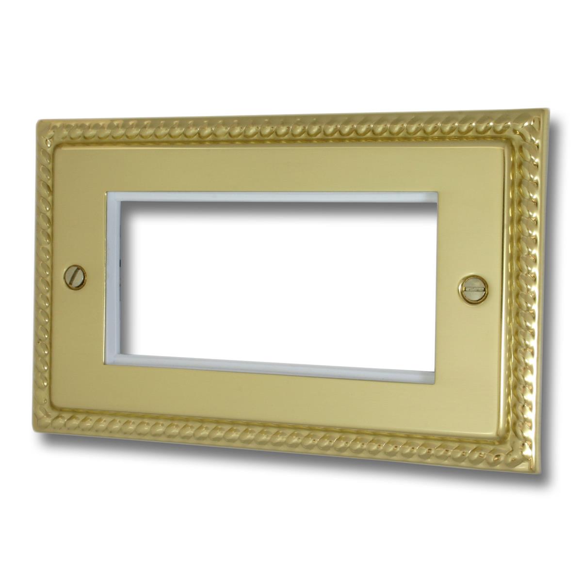 Monarch Polished Brass 4 Mod Plate& Frame