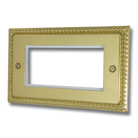 Monarch Polished Brass 4 Mod Plate& Frame