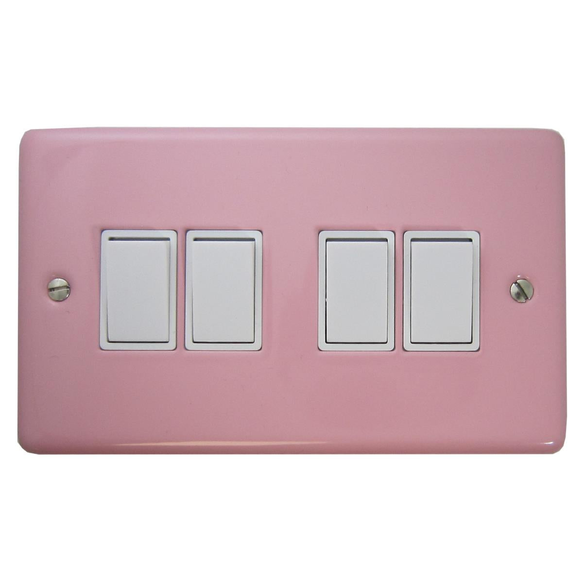 Contour Pink 4 Gang Switch