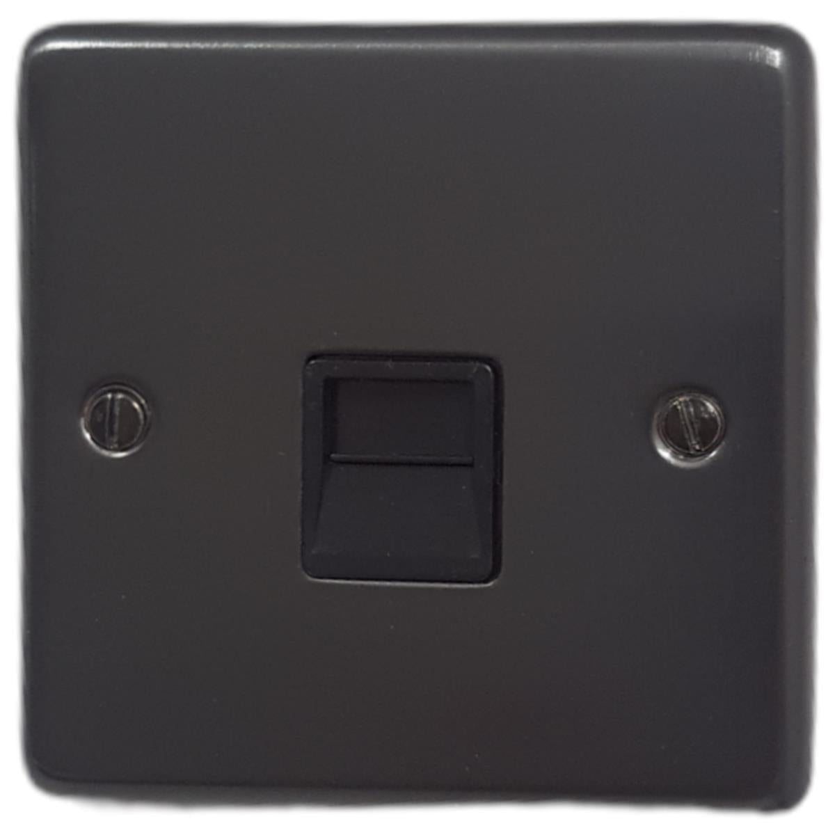 Contour Black Bronze Telephone Secondary Socket (Black Insert)