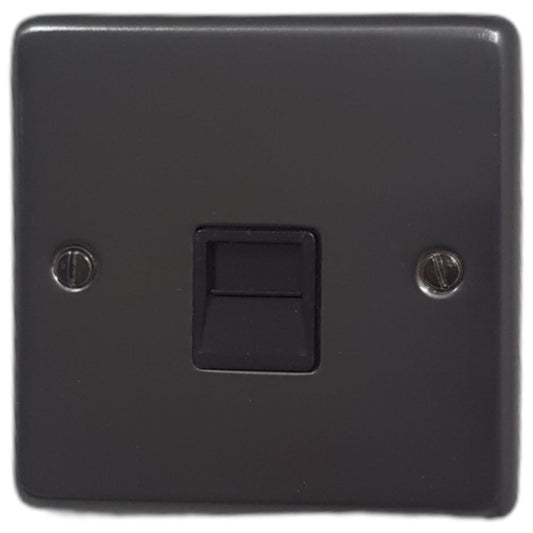 Contour Black Bronze Telephone Secondary Socket (Black Insert)