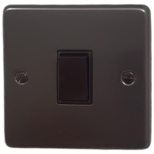 Contour Black Bronze 1 Gang 2 Way Switch